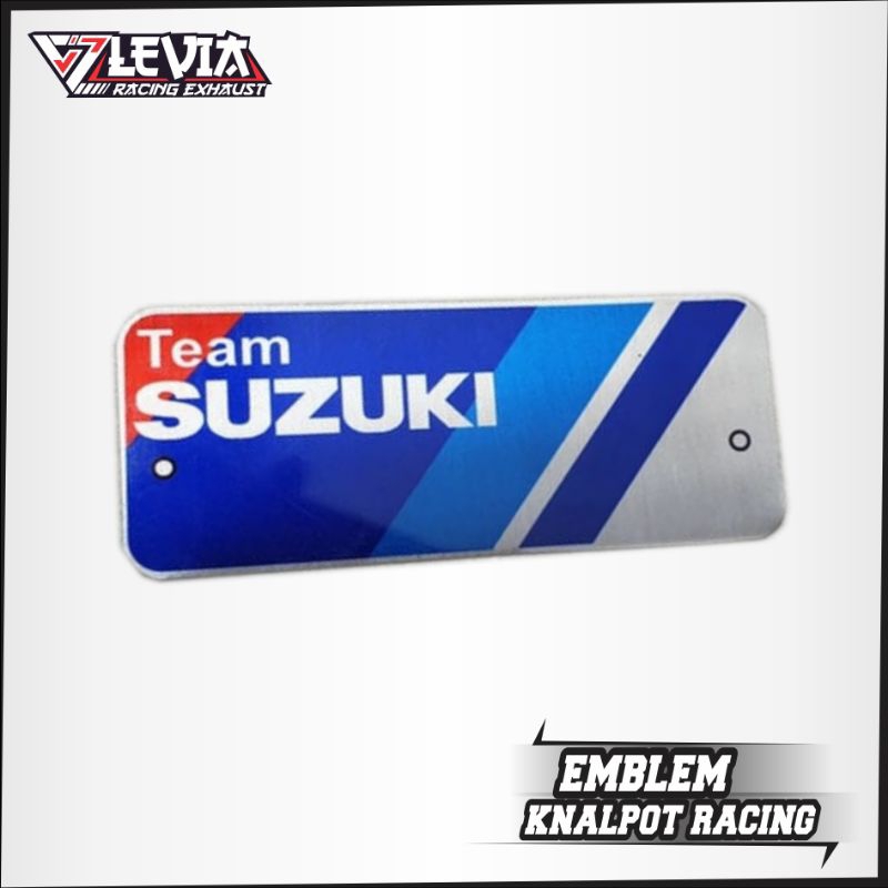 EMBLEM KNALPOT RACING MERK TEAM SUZUKI