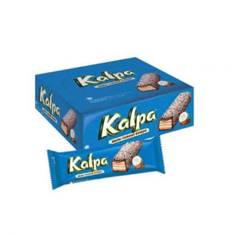 

KALPA 22gr Wafer dengan Kelapa Bersalut Cokelat Makanan Cemilan Murah 1 Pack Dus