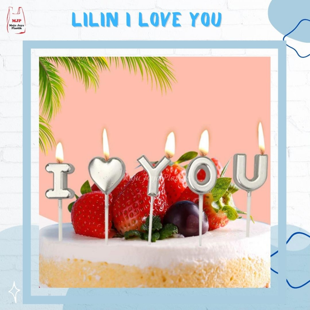 Lilin Ulang Tahun Bentuk Love HBD Lilin Ulang Tahun Korea Lilin Ulang Tahun Estetik Bentuk Hati