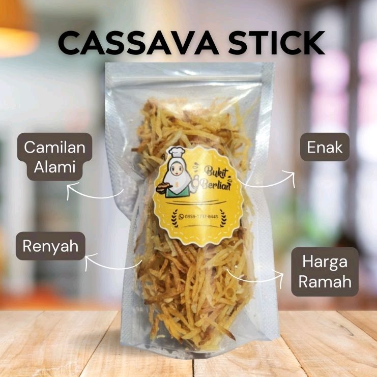 

Cassava Stick Keripik Singkong ukuran besar 250 Gram
