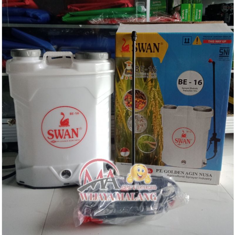 SPRAYER SWAN BE 16 ELEKTRIK / ALAT SEMPROTAN PERTANIAN CAS/ TANKI ELEKTRIK SWAN 16 LITER