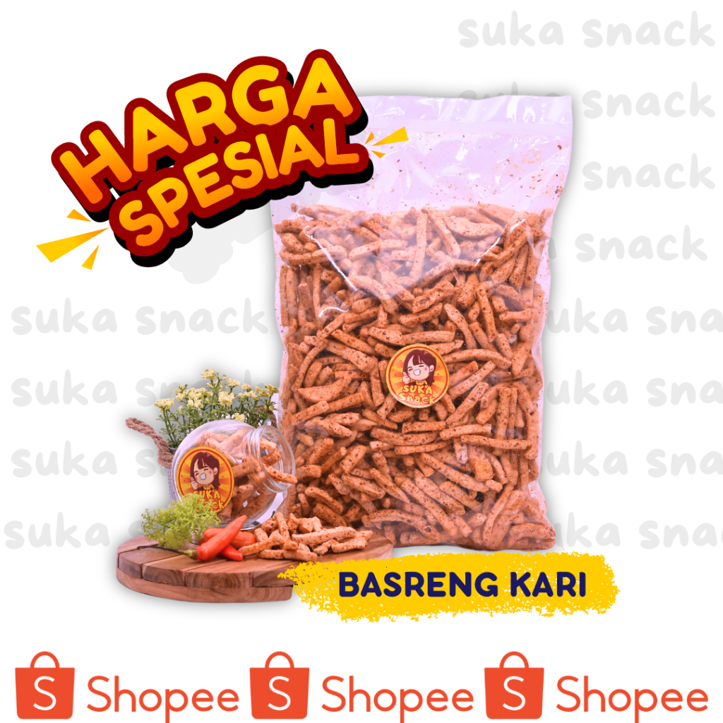 

BASRENG PEDAS KARI 1 KG MURAH SUKA SNACK