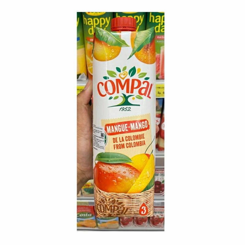 

Juice Compal Mango From Colombia | Jus Rasa Buah Mangga 1 Ltr