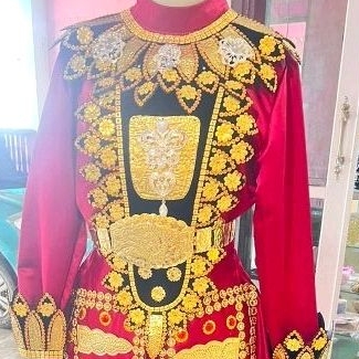 aksesoris adat pengantin Gorontalo dada tangan kucubu