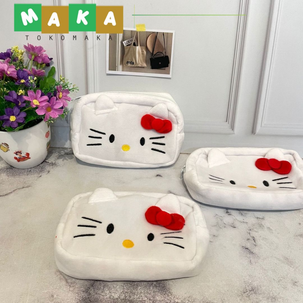 

kotak pensil hello kitty besar uk 20 x 12 cm tempat pensil besar peralaatn sekolah perlengkapan alat tulis kantor