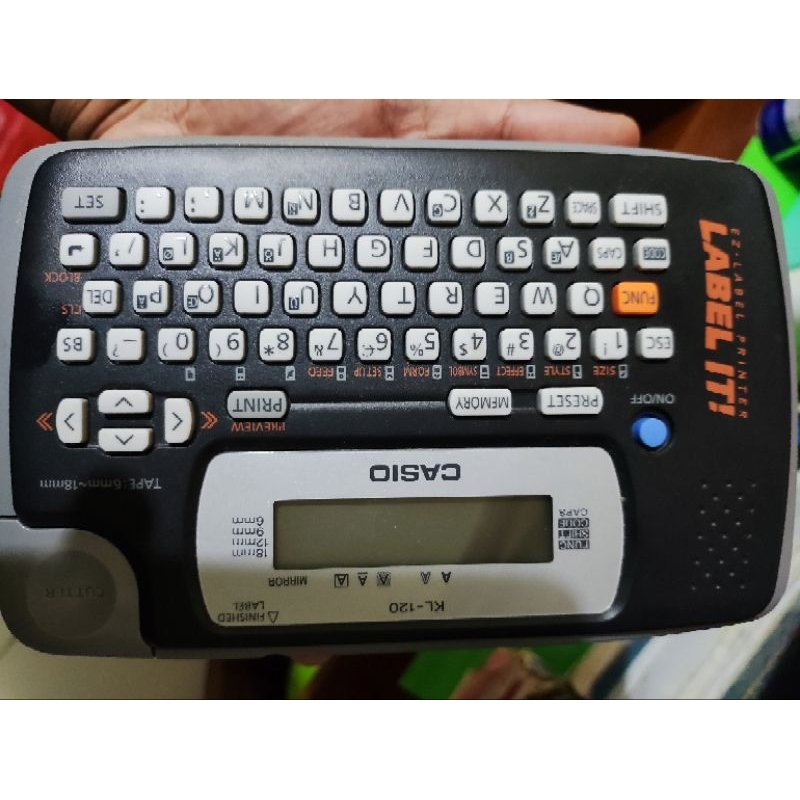 

Mesin label merk casio