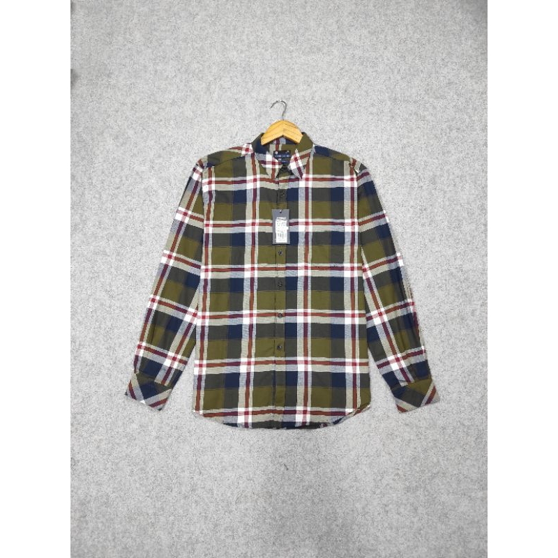 KEMEJA PANJANG FLANEL BENHILL KOTAK PRIA