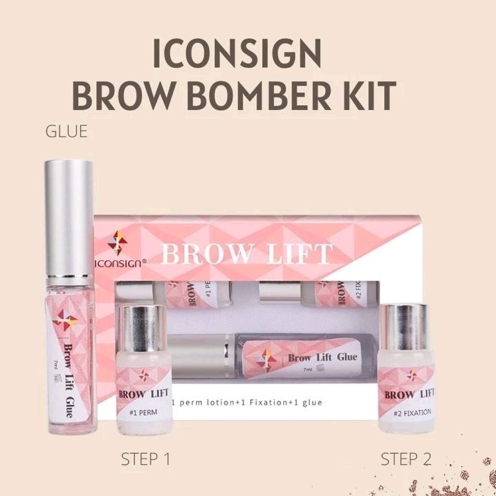 iconsign brow bomber brow lift lamination kit tahan 1 bulan