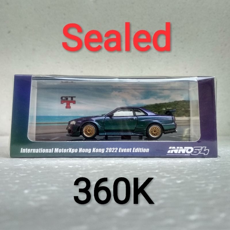 Diecast Mini Scale 64 Inno Nissan Skyline GTT R34 Ungu
