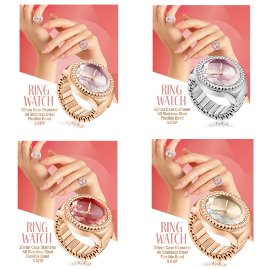 Jam Cincin Original Wanita Alexandre Christie AC 2B07