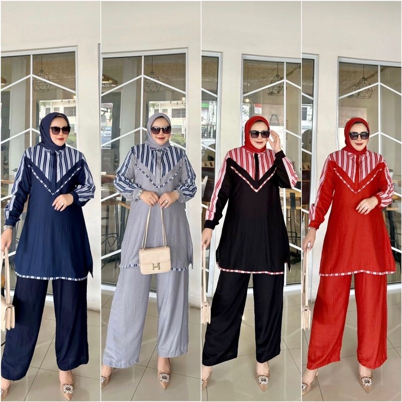 GAMIS WANITA ALEENA SET KULOT VOL 2