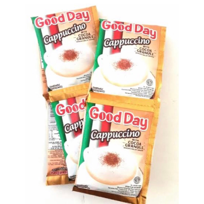 

Gooday Cappucino 1 rtg isi 10 sachet x 25gr