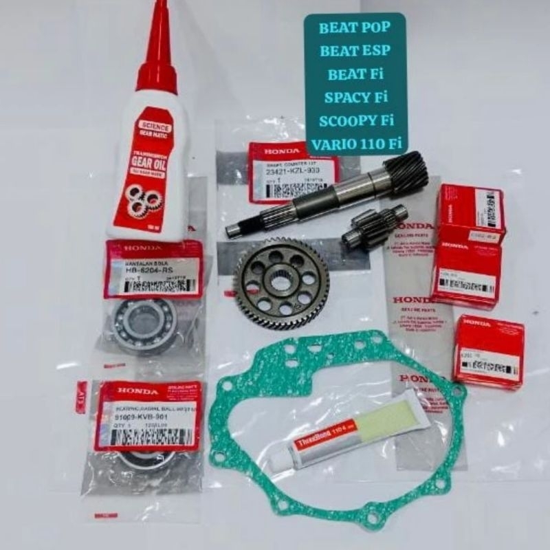 GIGI GIR RASIO CVT BEAT Fi BEAT POP BEAT ESP VARIO 110 Fi SCOOPY Fi SPACY Fi HONDA KZL K44 K81 SET L