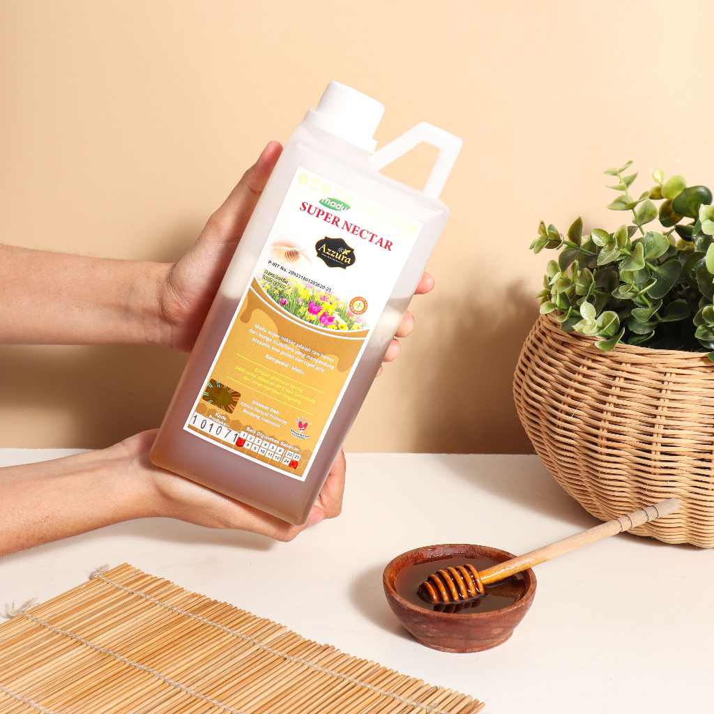 

Madu Super Nectar Madu Kesehatan Original 100% Madu Azzura 1000 Gram