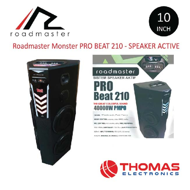 Roadmaster Monster PRO BEAT 210 - SPEAKER AKTIF Garansi Resmi