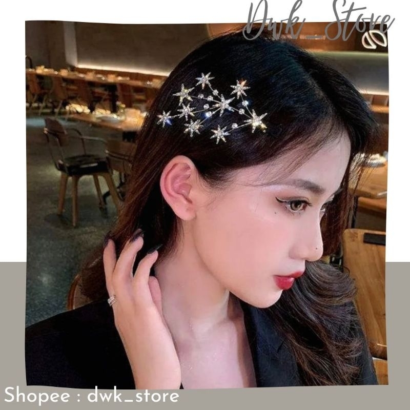 Jepit Rambut Pesta Stars Bintang Bintang Wanita