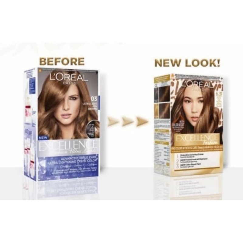 Loreal Hair Color Fashion Ultra Light Ash Brown #6.31 Semir Rambut