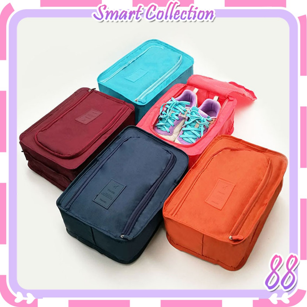 SC✌OP1344 Tas Penyimpanan Sepatu Lipat Sandal Shoes Organizer Tempat Rak Sport Pouch Travel Serbaguna