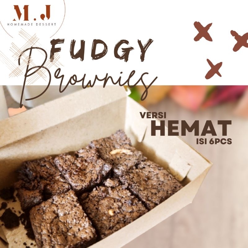 

Brownies Panggang - Fudgy Brownies 15x10 by M.J Dessert