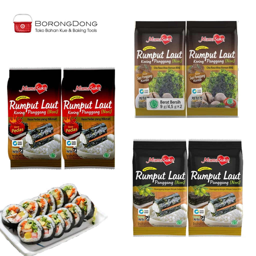 

Mamasuka Rumput Laut Panggang 2 pcs x 4.5g / Nori