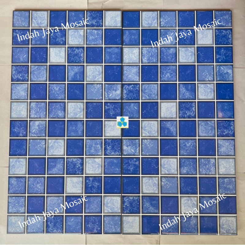 Keramik Kolam Renang Aquatic Medium Blue || Keramik Kolam Renang Mosaic