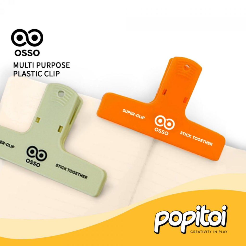 

OSSO Multi Purpose Plastic Clip Klip Kertas Snack Clampy Penco Hightide Serba Guna Serbaguna Klem Jepitan Penjepit