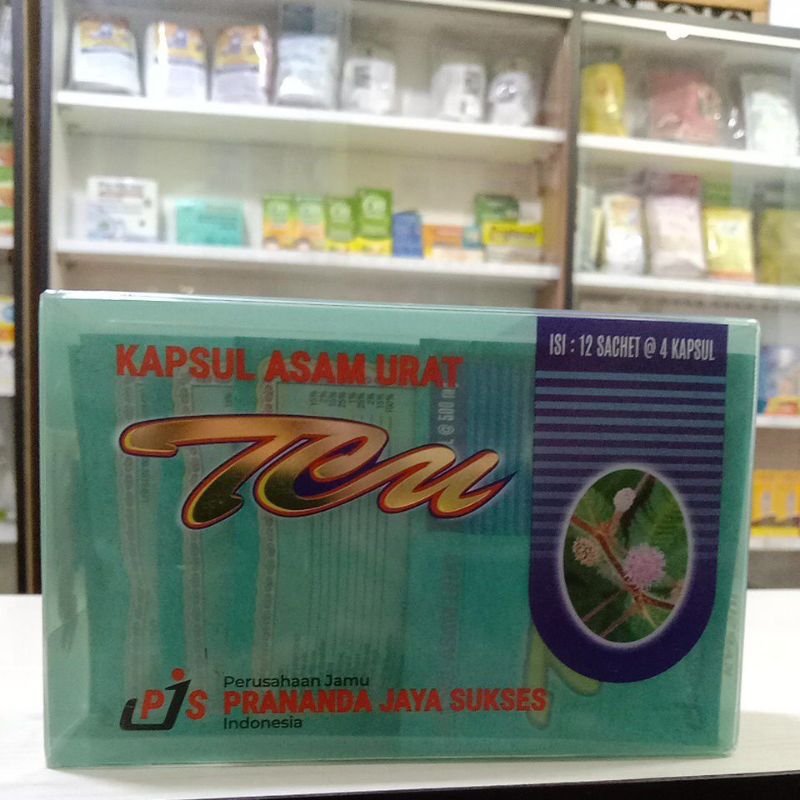 kapsul asam urat TCU/TEN 1 box isi 12 sachet @ 4 kapsul