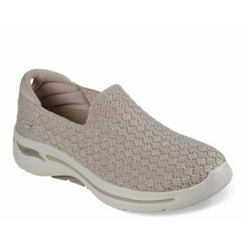 SKECHERS GO WALK ARCH FIT MADESH TAUPE WOMEN SLIP ON SIZE 37/38 ORIGINAL BY SPORT STATION