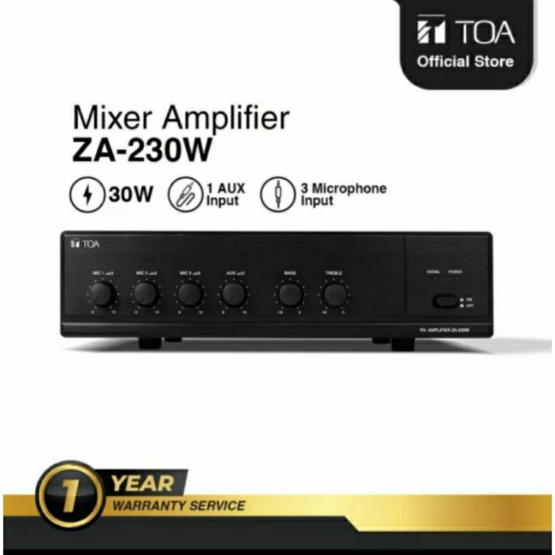 amplifier toa za 230 original amplifier toa 30 watt