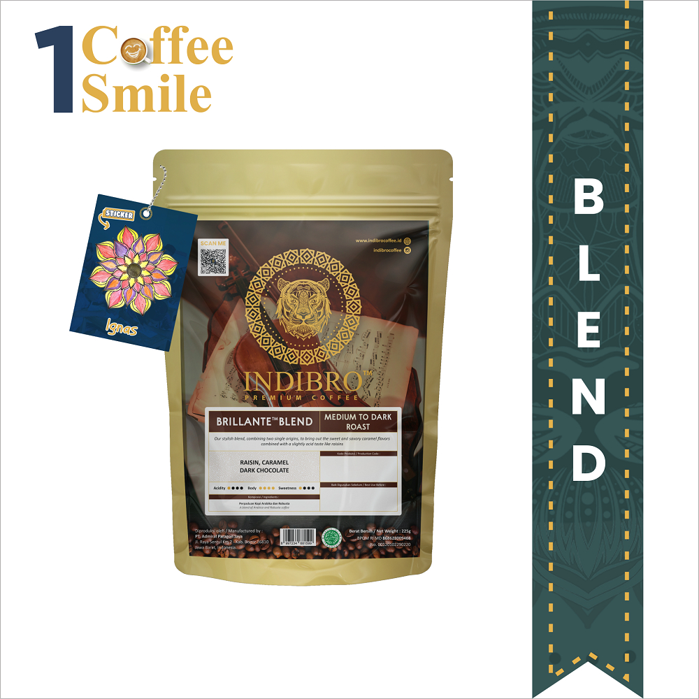 

Kopi INDIBRO Brillante Blend - 225gr