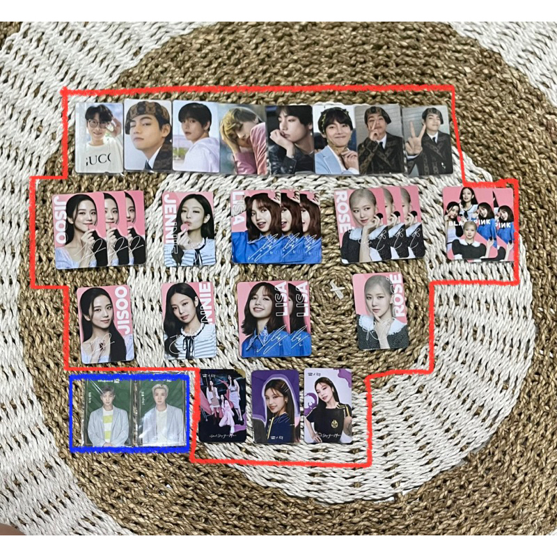 PC Photocard Oreo Blackpink BTS dicon 101 taehyung v jhope ultramilk itzy yeji