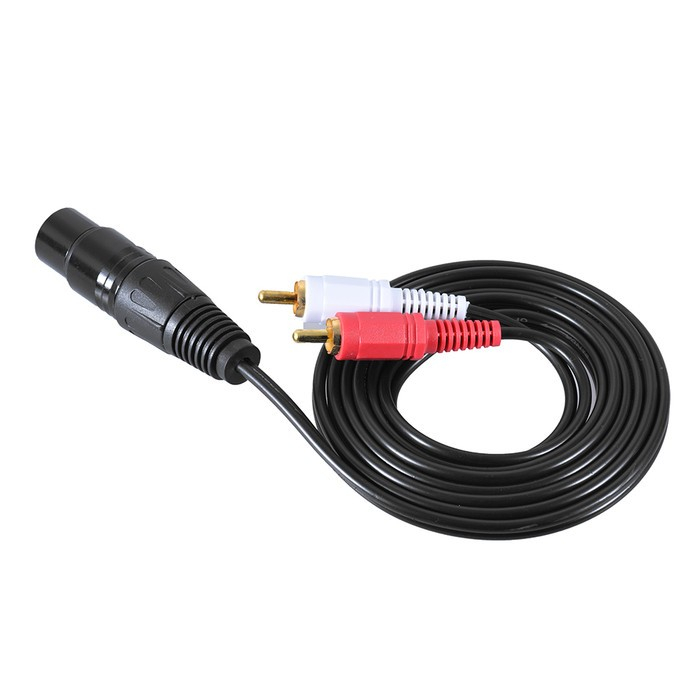 Kabel XLR female to RCA male stereo Splitter