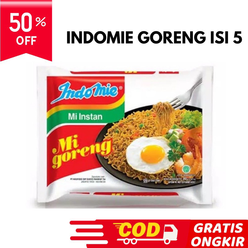 

[Diskon 50%] Indomie Goreng 5pcs