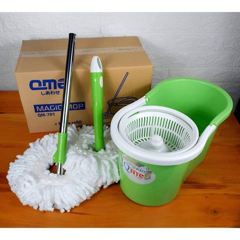Pel lantai magic mop QME bulat putar