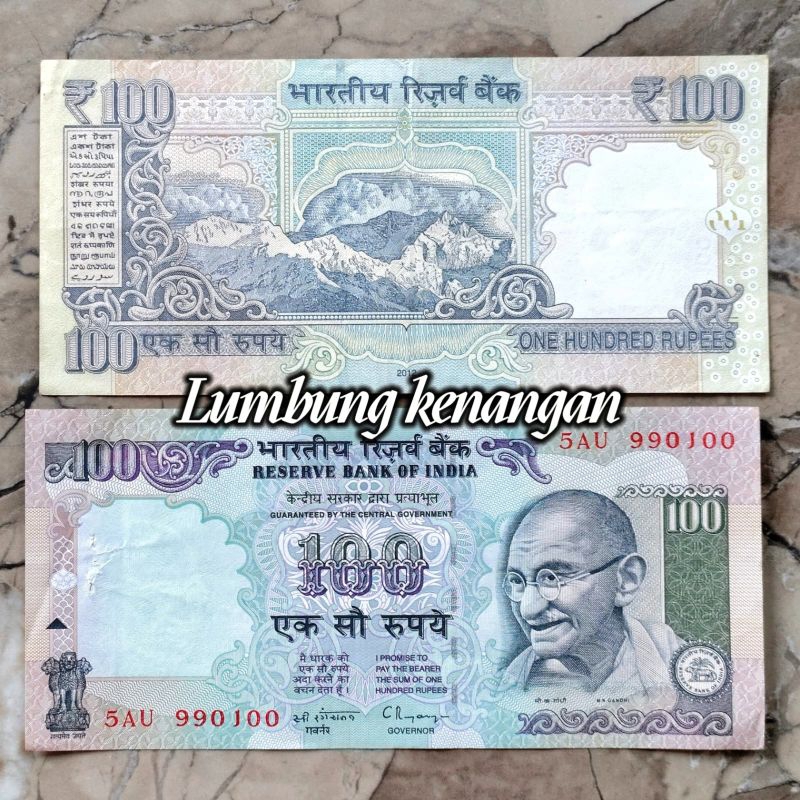 uang asing india 100 Rupees