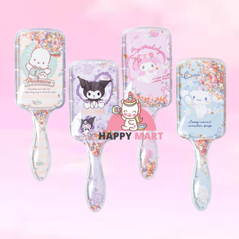 sisir sparkling KOTAK sanrio kuromi / melody / cinnamoroll