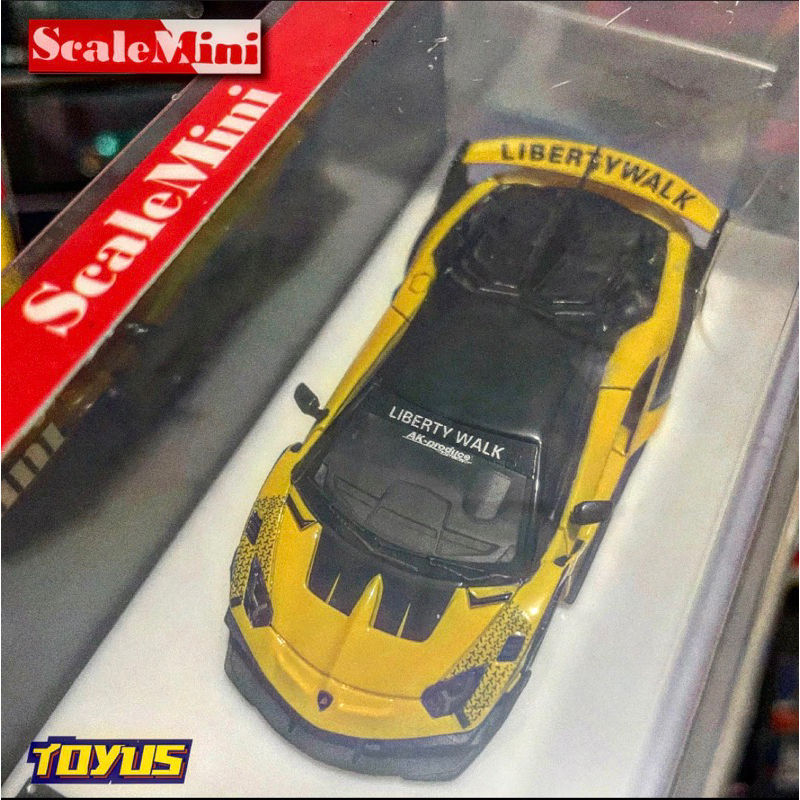 ScaleMini - LAMBORGHINI SILHOUETTE AVENTADOR GT EVO YELLOW- Scale MinI