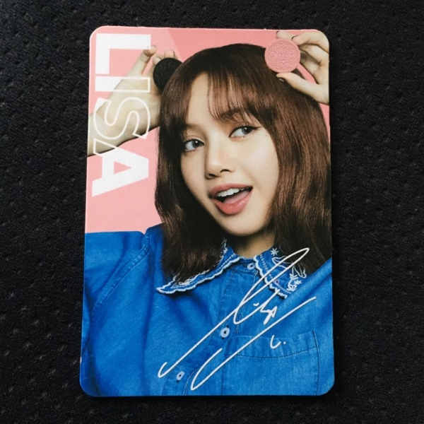 Photocard Kartu PC Lisa Blackpink Oreo