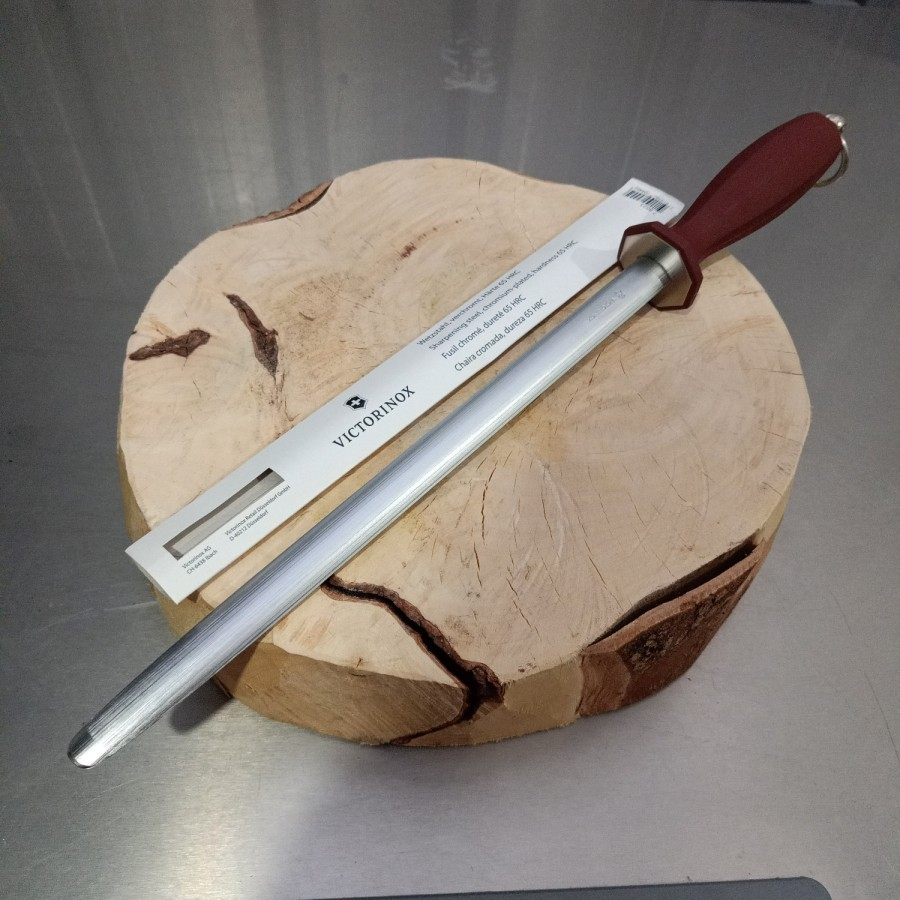 VICTORINOX Asahan Pisau 30 cm Model Oval extra Fine Cut 7.8623 Butcher Sharpening Steel Original Swi