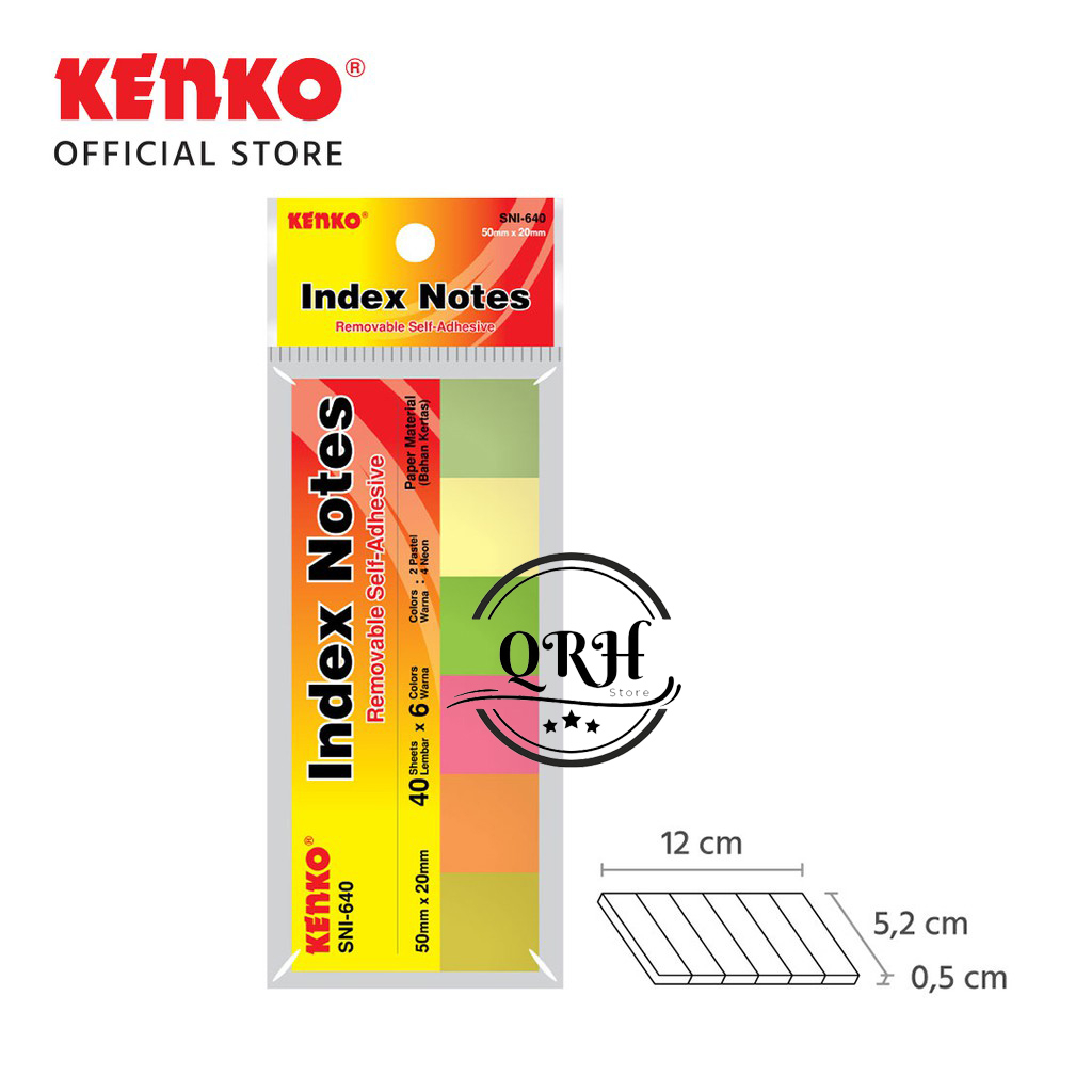 

PEMBATAS / KENKO STICK NOTES / STICKY NOTES / KERTAS MEMO INDEX SNI-640 Index