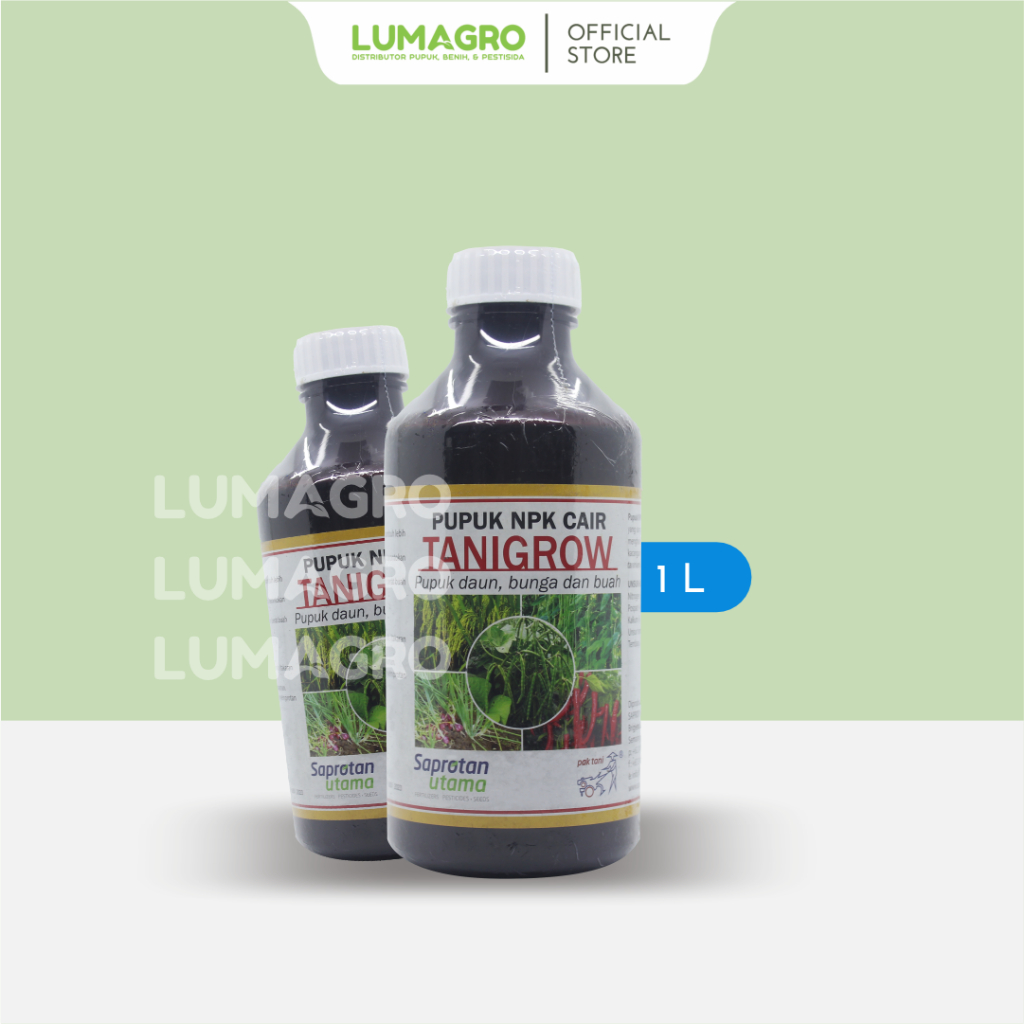 Pupuk NPK Cair Tanigrow 1L Penyubur Tanaman Penghijau Daun Fase Vegetatif