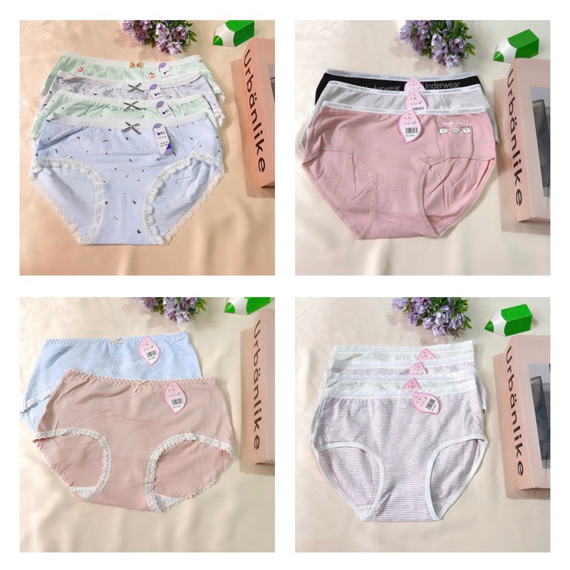 [3pcs] Celana Dalam Remaja Cewe katun soft, CD ABG, CD Remaja Perempuan Motif lucu, CD MURAH, Pantie