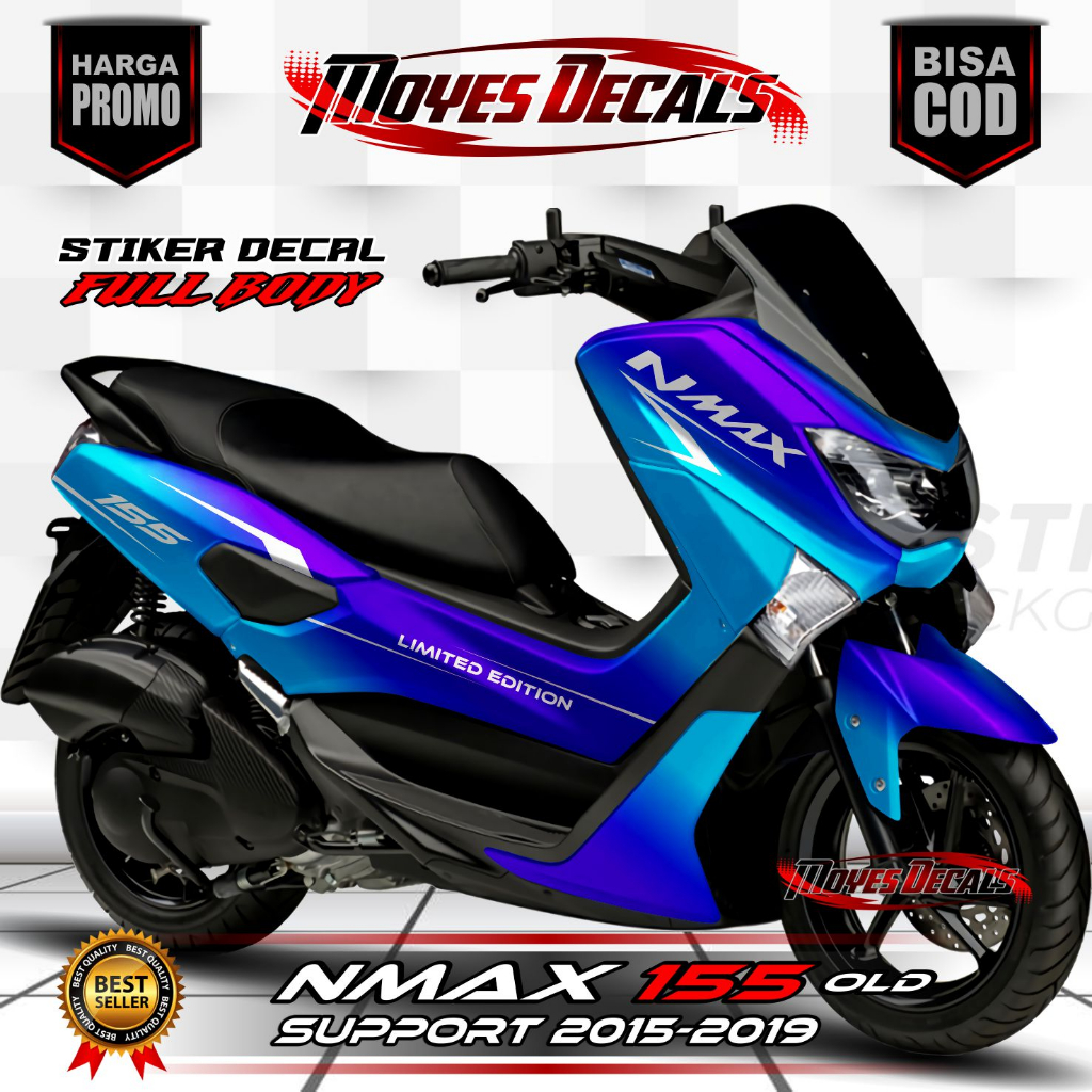 Decal Sticker Yamaha Nmax 155 Old Fullbody 2015-2019 Decal stiker nmax old / stiker nmax full body M