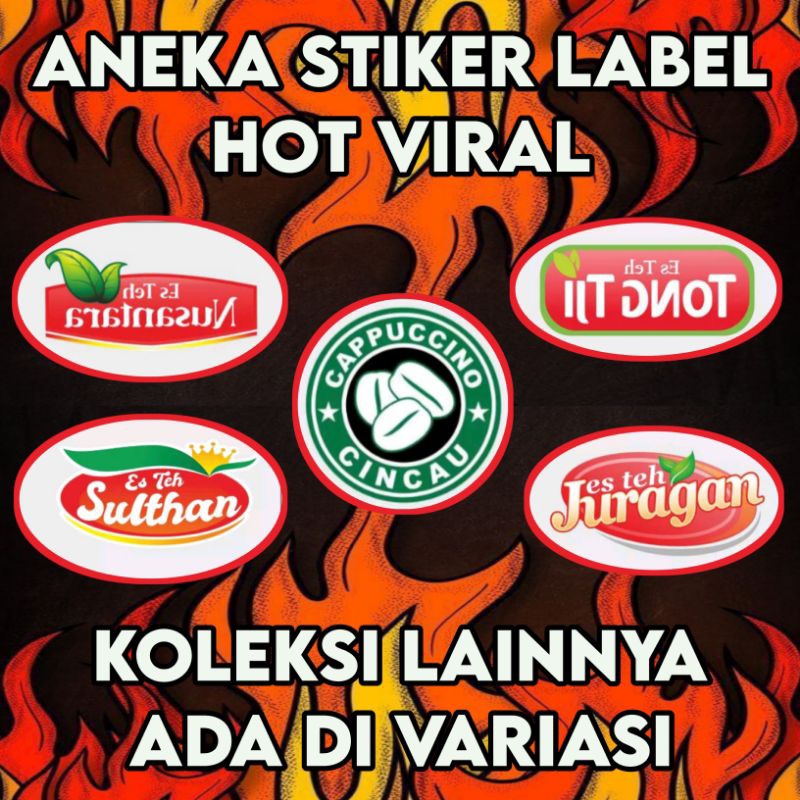

Aneka Stiker Label Cup Hot Viral Cromo