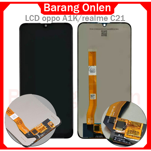 Oppo A1K Realme C2 LCD Touchscreen Layar Sentuh Hp Set