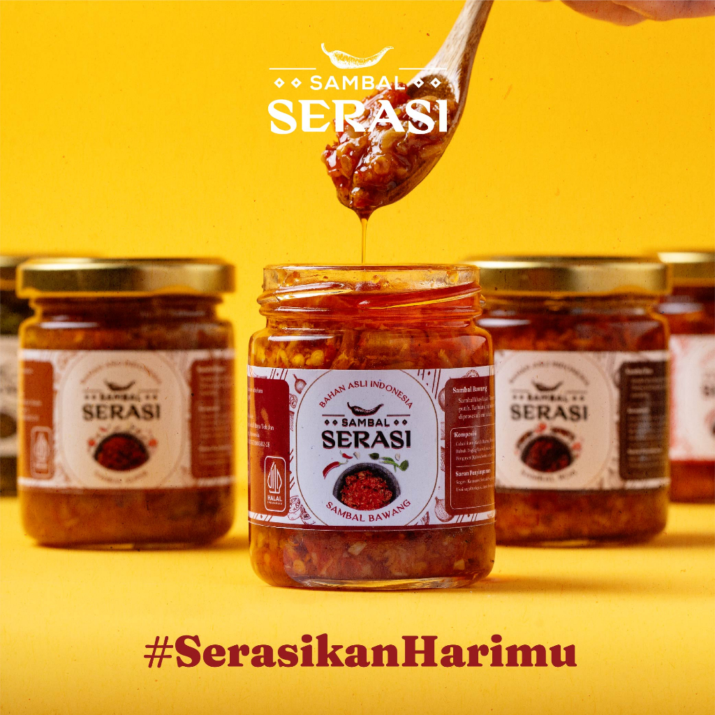 

Sambal Serasi Bundling Isi 5/Sambal Teri/Sambal Ijo/Sambal Bawang Jawa/Sambal Jar