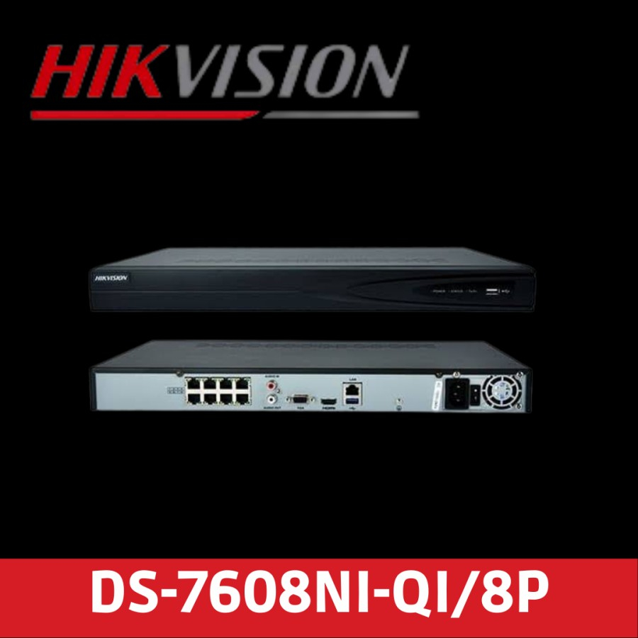 NVR HIKVISION 8 CHANNEL DS-7608NI-QI/8P