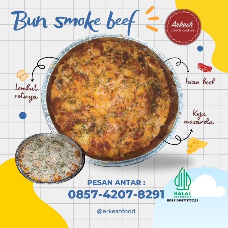 

Roti bun smoke beef/enak/ best seller / oleh oleh ungaran