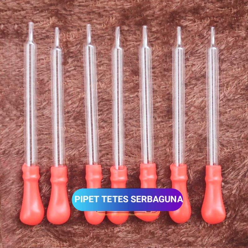 Pipet Kaca Dot Merah Pipet Kaca Lab Serbaguna Pipet Kaca Laboratorium