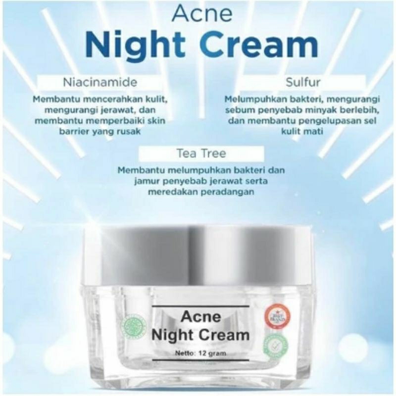 MS GLOW ACNE NIGHT CREAM ORIGINAL